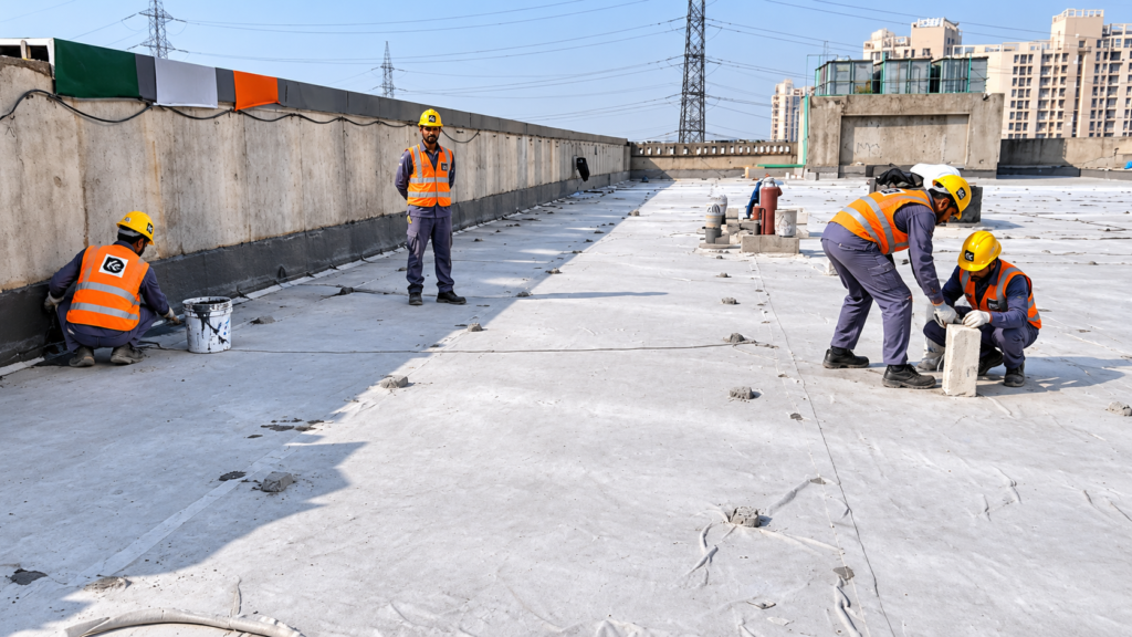 Kuber building waterproofing at AIPL Joy Central