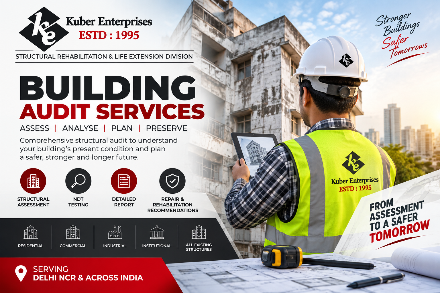 Building Audit Services in Delhi NCR by Kuber Enterprises SRLX Division